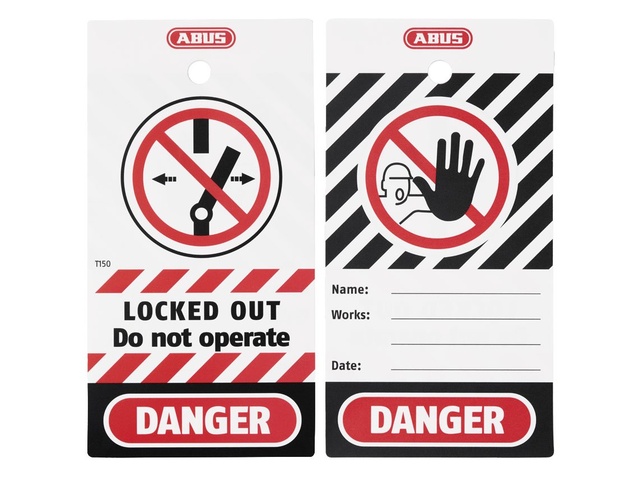 T150 TAG BIG LOCKOUT TAG 19340