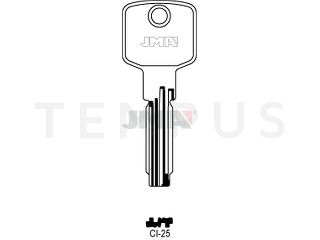 CI-25 kl.ca60 Specijalan ključ (Silca CS146 / Errebi C25L, C25) 12716