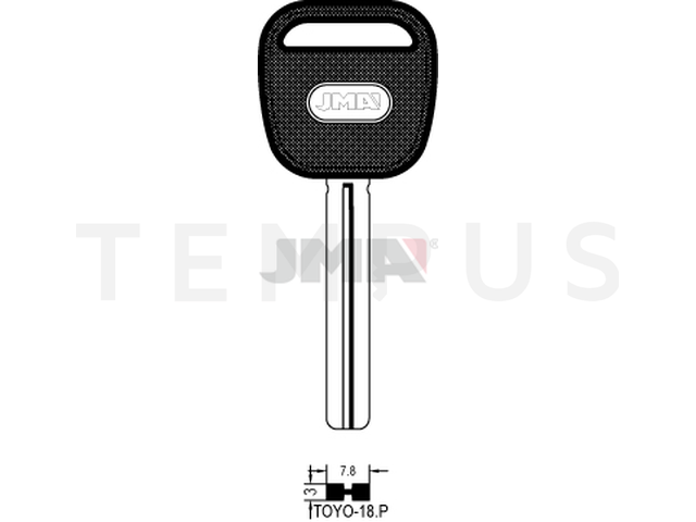 TOYO-18.P (Silca MAZ23LP, TOY40P / Errebi MZ22P113, TY43P80) 13799