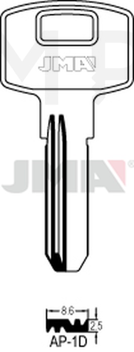 JMA AP-1D Specijalan ključ (Silca APK2R / Errebi APE2)
