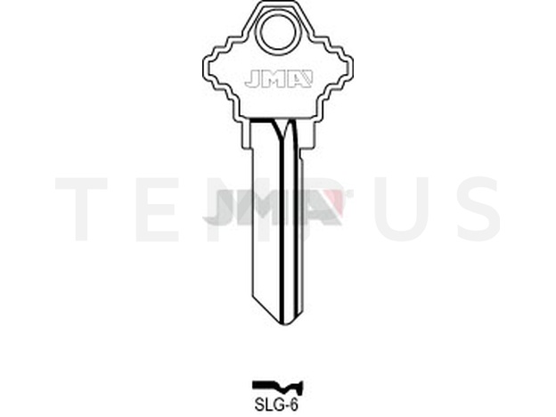 SLG-6 Cilindričan ključ (Silca SH4 / Errebi SH6, SH6L) 15316