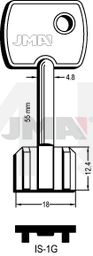 JMA IS-1G Kasa ključ (Silca 5IE5 / Errebi 1IE1)