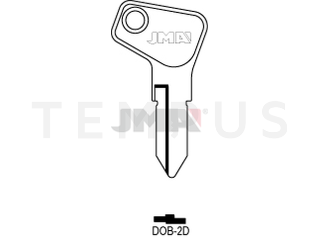 DOB-2D Cilindričan ključ (Silca TB2 / Errebi TA5) 12854