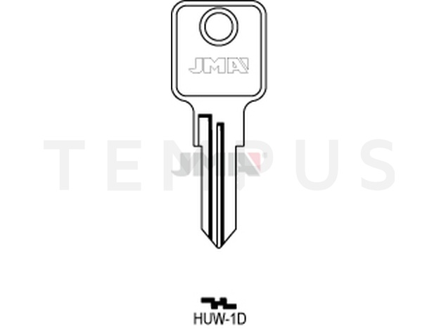 HUW-1D Cilindričan ključ (Silca HW4R / Errebi UW4)