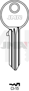JMA CI-15 Cilindričan ključ (Silca CS38R / Errebi C16R)