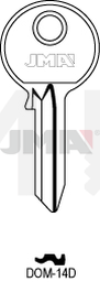 JMA DOM-14D Cilindričan ključ (Silca DM7 / Errebi DM6D)