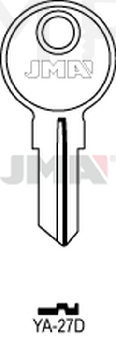 JMA YA-27D Cilindričan ključ (Silca YA18 / Errebi YU3)