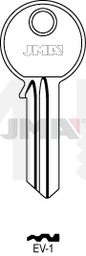 JMA EV-1 Cilindričan ključ (Silca EV10 / Errebi EV5A)
