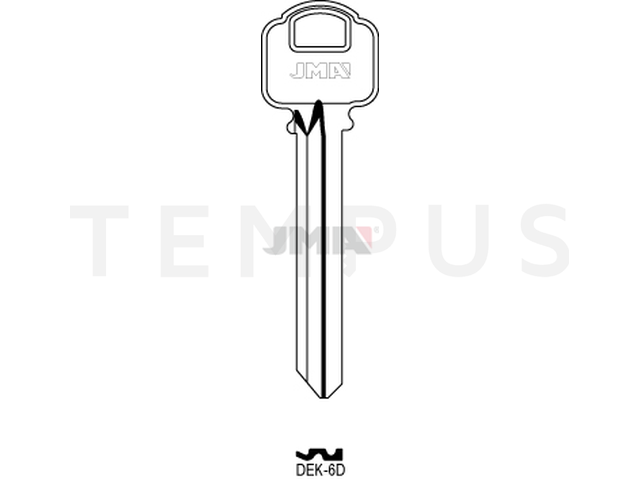 DEK-6D Cilindričan ključ (Silca DK4 / Errebi  DKB7D) 12838