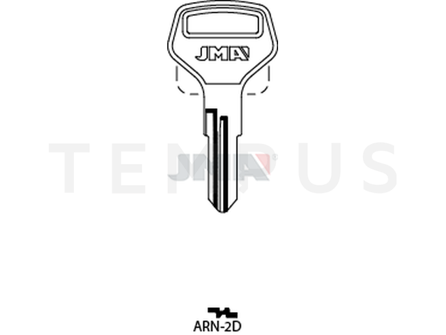 ARN-2D Cilindričan ključ (Silca ART1R / Errebi ARM2R) 12547