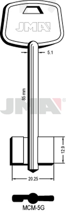 JMA MCM-5G  Kasa ključ (Errebi 1MD5)