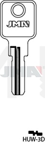 JMA HUW-3D Cilindričan ključ (Silca HW15R / Errebi UW11)