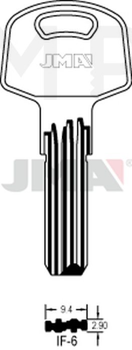 JMA IF-6 Specijalan ključ (Silca IF14 / Errebi IF12)