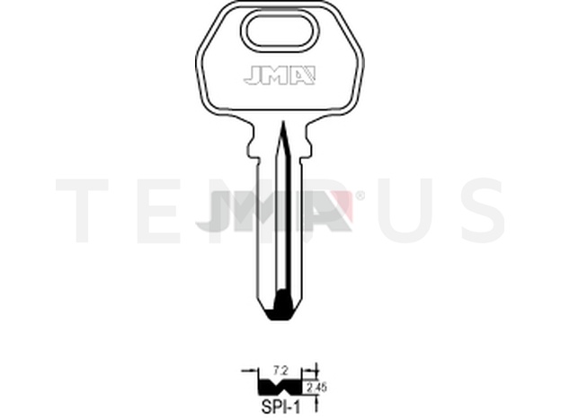 SPI-1 Specijalan ključ (Silca SPR2 / Errebi SPR2) 13707
