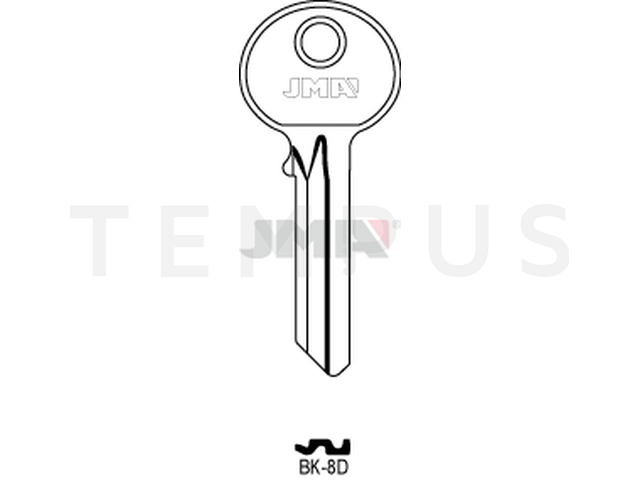 BK-8D Cilindričan ključ (Errebi KSL6D) 12603