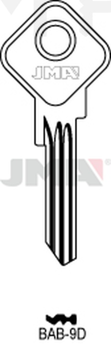 JMA BAB-9D Cilindričan ključ (Silca  BAB1/ Errebi BAB1)