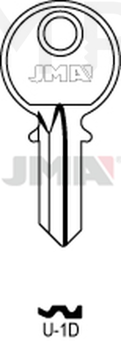 JMA U-1D Cilindričan ključ (Silca UL056 / Errebi U3PD)