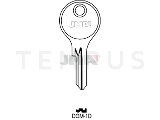 DOM-1D Cilindričan ključ (Silca STS4, DM8 / Errebi DM15)