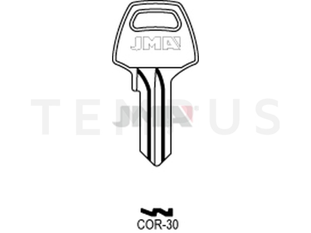 COR-30 Cilindričan ključ (Silca CB4 / Errebi CO4PD) 12770