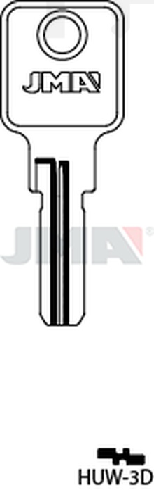 JMA HUW-3D Cilindričan ključ (Silca HW15R / Errebi UW11)