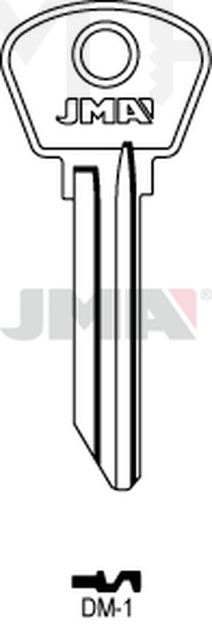 JMA DM-1 Cilindričan ključ (Silca DMT1R / Errebi DMT1S)