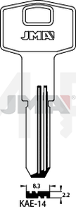 JMA KAE-14 Specijalan ključ (Silca KLE11 / Errebi KAL12)