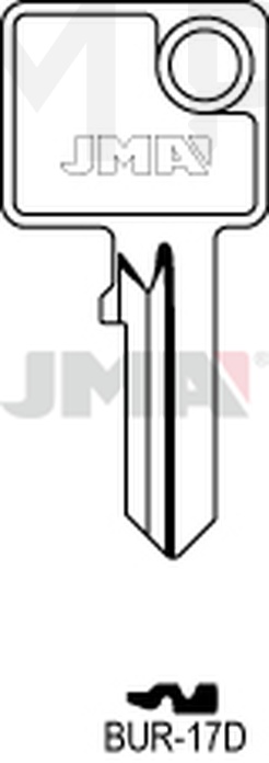 JMA BUR-17D Cilindričan ključ (Silca BUR22 / Errebi BG34)