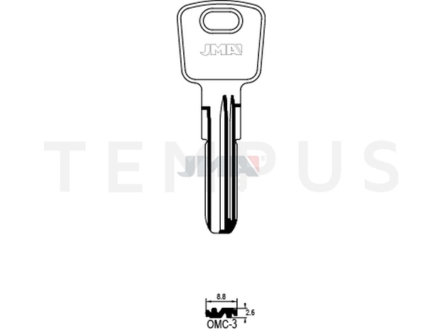 Jma OMC-3 Specijalan ključ (Silca OC4, OC4DZ / Errebi O7) 13575