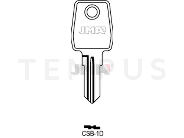 CSB-1D Cilindričan ključ (Silca CAX1R / Errebi CSB1R)