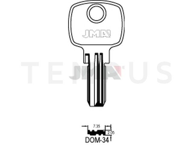 DOM-34 Specijalan ključ (Silca DM58 / Errebi DM77) 12875