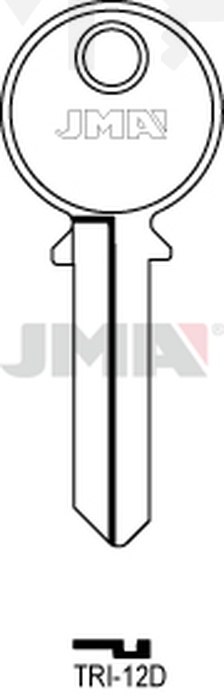JMA TRI-12D Cilindričan ključ (Silca TL8 / Errebi TR8R)