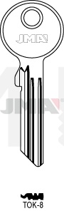 JMA TOK-8 Cilindričan ključ (Silca TO8X13 / Errebi TKX13)