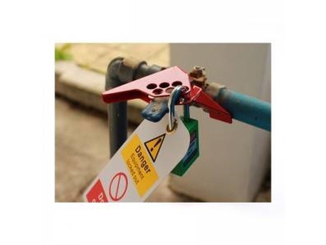 LOCKOUT BLOKATOR LOPTASTOG VENTILA Metal 01 / METAL BALL VALVE 84mm×60mm 14460