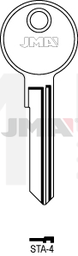 JMA STA-4  Cilindričan ključ (Silca STA2R / Errebi SR3R)