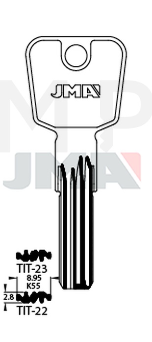 JMA TIT-22 Specijalan ključ (Silca TN32 / Errebi TT27)