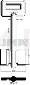 JMA ERV-1G Kasa ključ (Silca 5ERV1 / Errebi 2ER1)