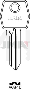 JMA AGB-1D Cilindričan ključ (Silca AGB1 / Errebi AGB5D )