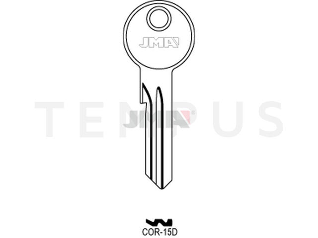 COR-15D Cilindričan ključ (Silca CB86 / Errebi CO37) 12759
