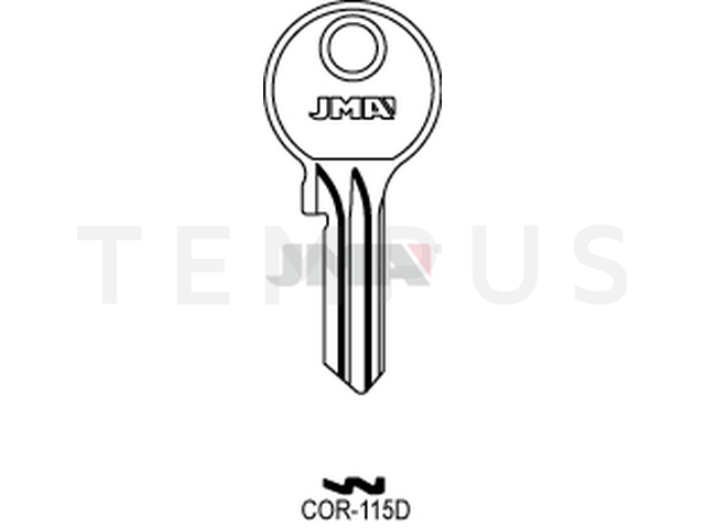 COR-115D Cilindričan ključ (Silca CB80/ Errebi CO33) 14872