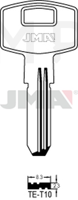 JMA TE-T10 Specijalan ključ (Silca TE4, EC5 / Errebi STS1, STS1N)