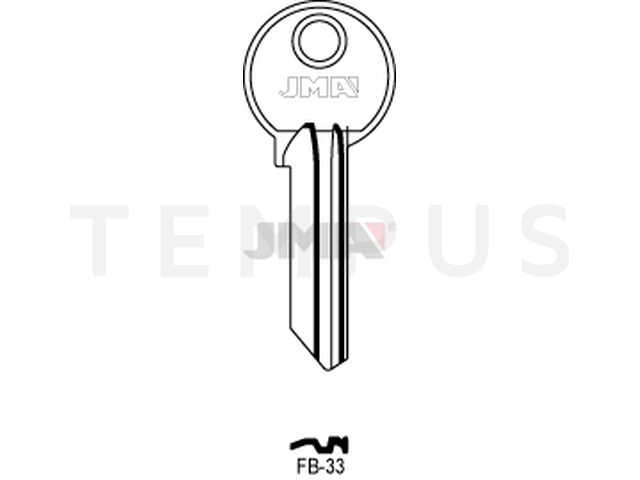 FB-33 Cilindričan ključ (Silca FB35R / Errebi F45R) 13009