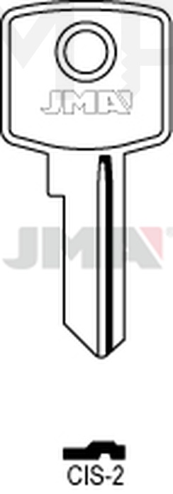 JMA CIS-2 Cilindričan ključ (Silca CIS4 / Errebi CIS4)