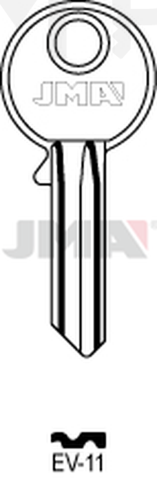 JMA EV-11 Cilindričan ključ (Silca EV8R / Errebi EV5PS)