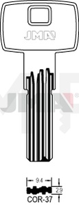 JMA COR-37 kl.cor87 Specijalan ključ (Silca CB87 / Errebi EZ15)