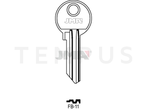 FB-11 Cilindričan ključ (Silca FB19R / Errebi F26R)
