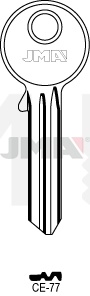 JMA CE-77 Cilindričan ključ (Silca CE22-15 / Errebi CEE15L)