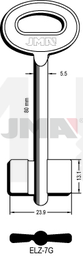 JMA ELZ-7G Kasa ključ (Silca 7308E / Errebi 2EZ3)