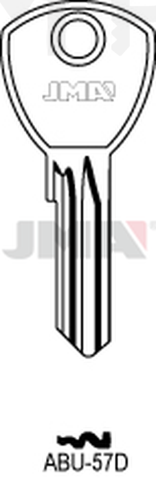 JMA ABU-57D Cilindričan ključ (Silca AB76 / Errebi AU86 )