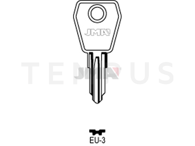 EU-3 Cilindričan ključ (Silca EU9 / Errebi EL7) 12936
