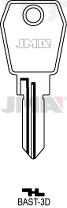 JMA BAST-3D Cilindričan ključ (Silca BAS4R / Errebi BAT4R)